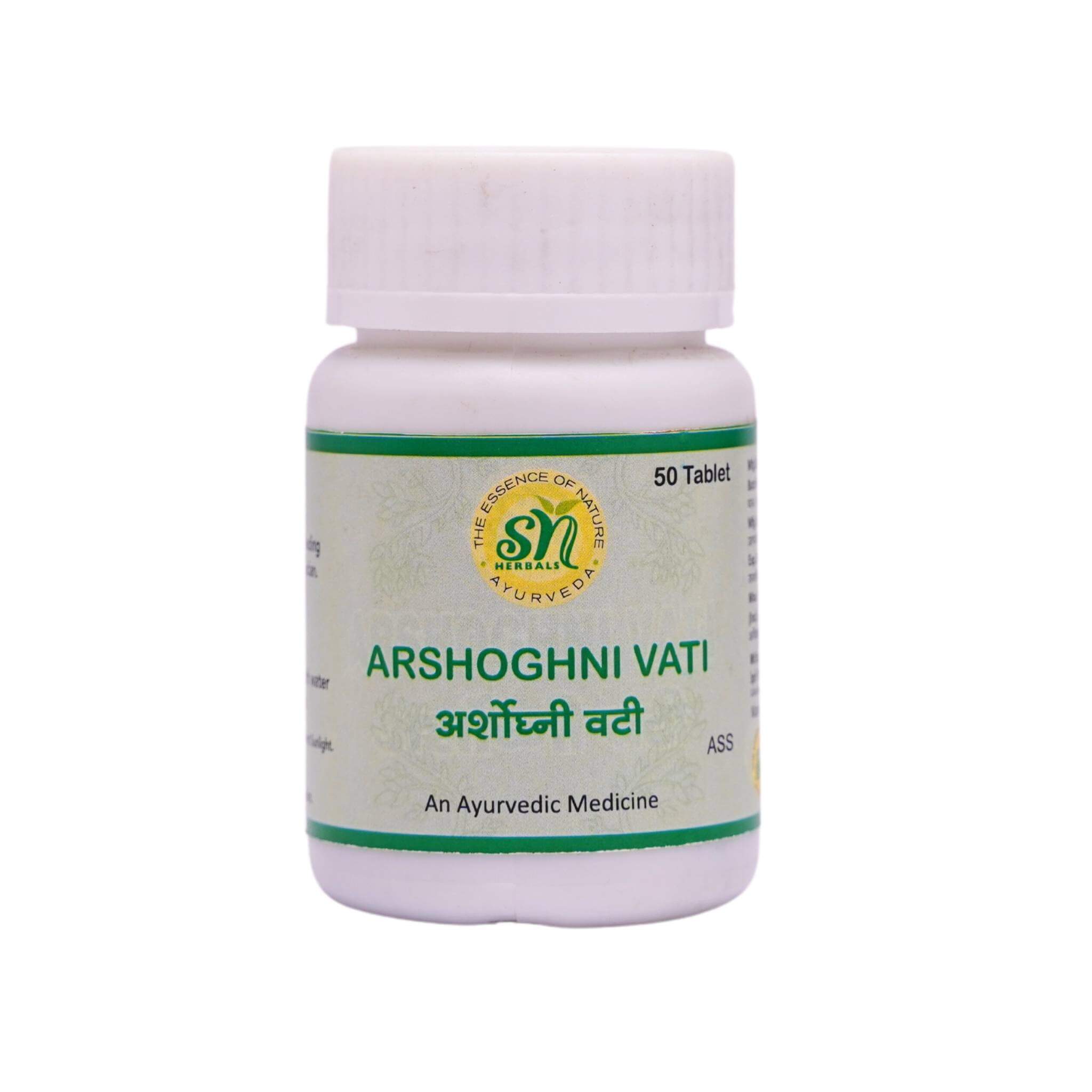 SN HERBALS  ARSHOGHNI VATI Bottle of 50 Tablet