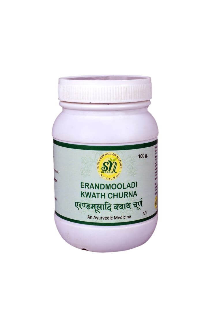 SN HERBALS  ERANDMOOL KWATH CHURNA Bottle of 100 GM